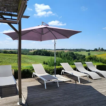 Semesterbostad Maison Campagne Avec Piscine Et La Salvetat-Belmontet
